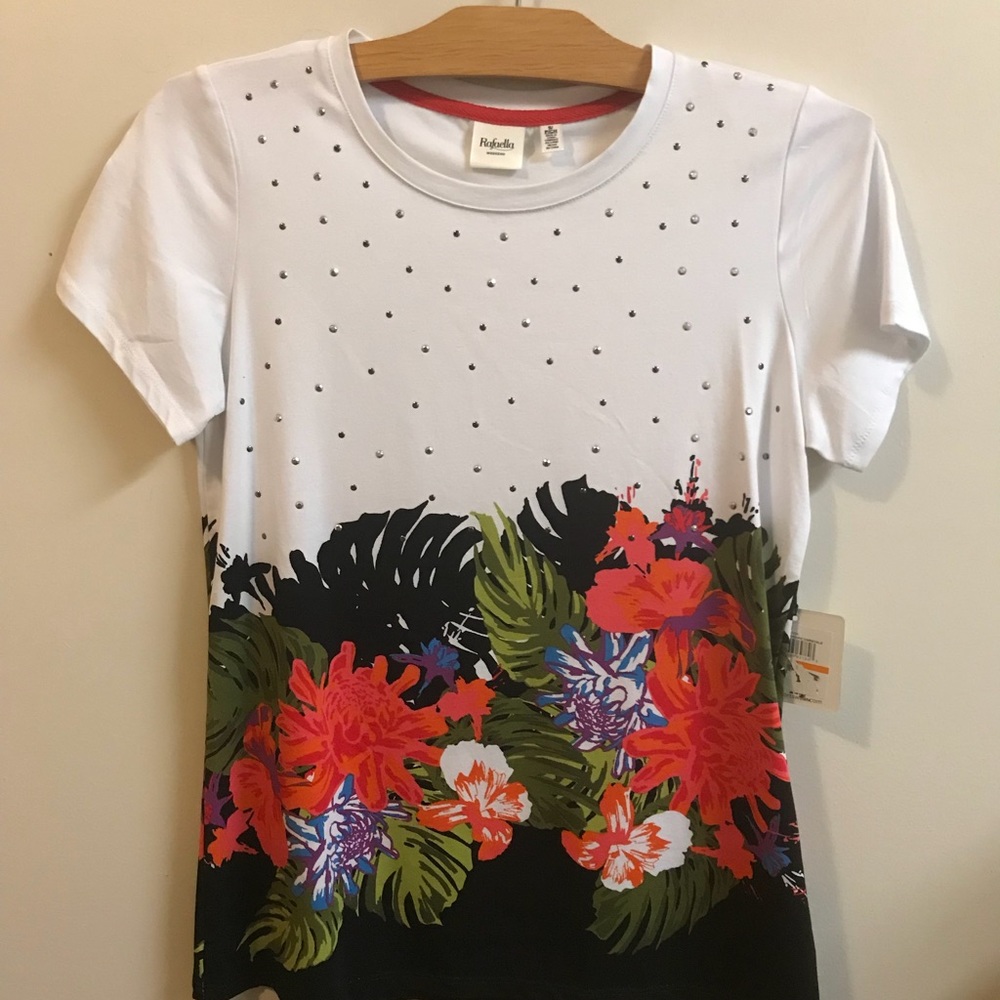 Rafaela Printed with silver design size S new